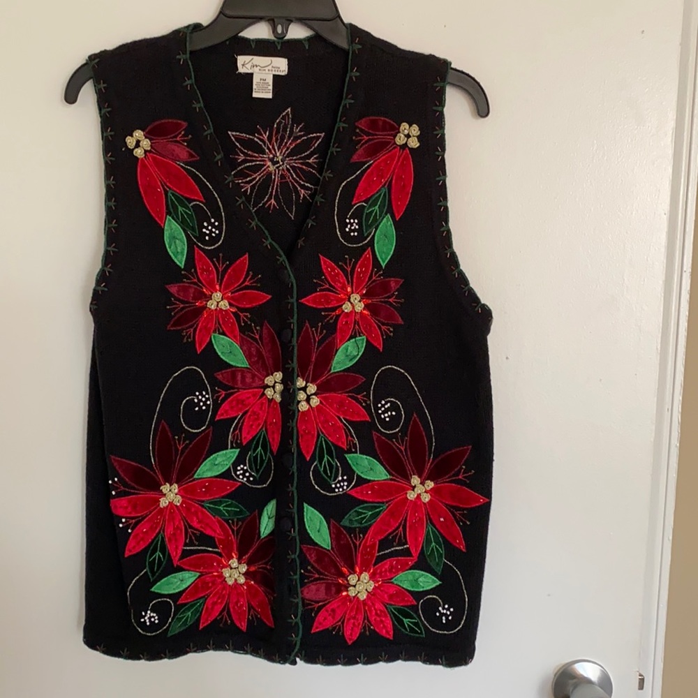 KIM ROGERS petite Holiday vest! PM